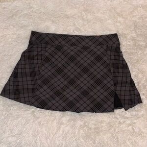 PINK Victoria's Secret Charcoal Plaid Mini Skirt